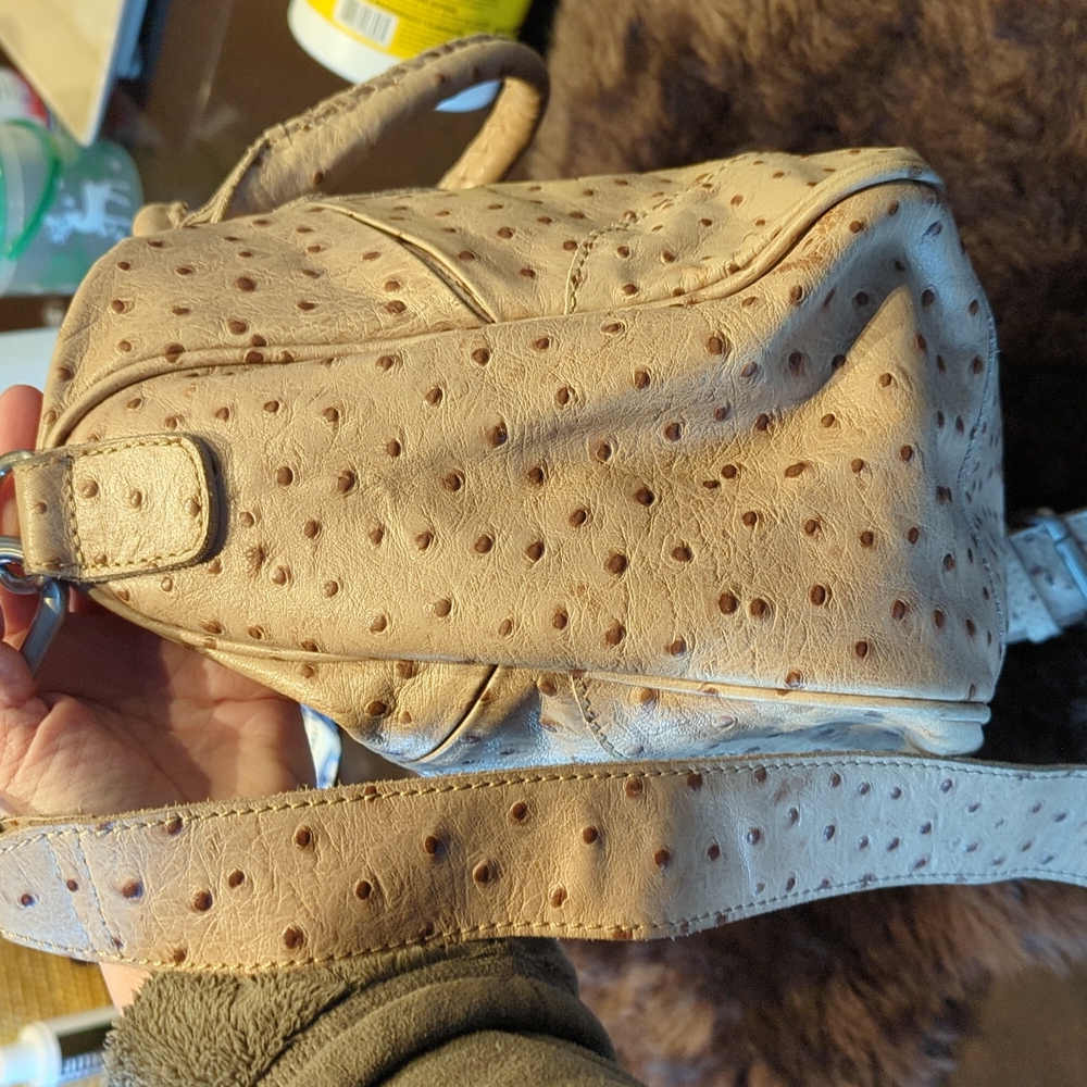 Liebeskind Berlin leather faux ostrich satchel - Picture 3 of 16